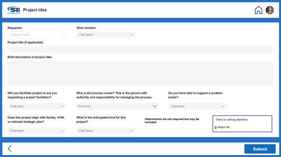 project idea page example