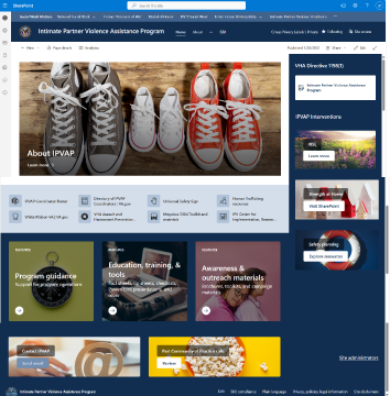 sharepoint program layout example